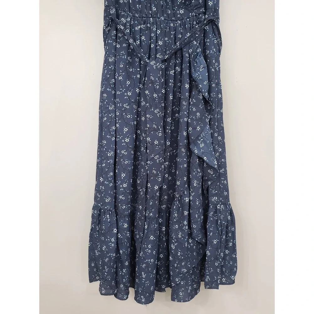 NEVER WORN Kate Spade New York Out West Wild RosE Ruffle Faux Wrap Dress Size 6